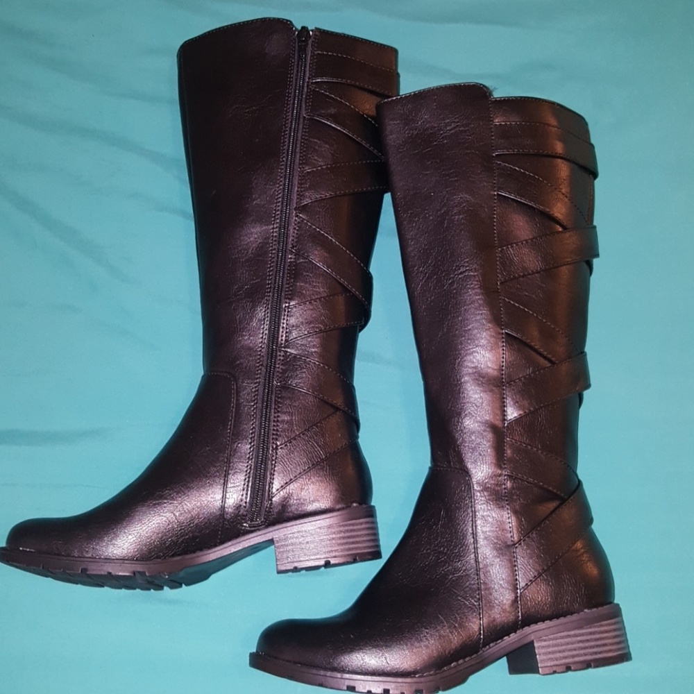 Black Knee High Boots